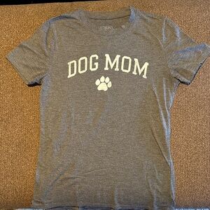 Modern Lux Gray Dog Mom Tee